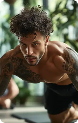 Man doing pushups
